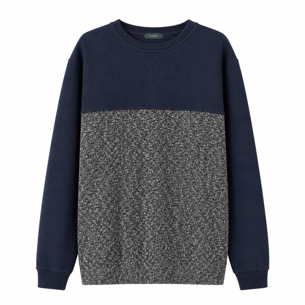 Zanone | Cotton Sweatshirt&knitting Var. Var. Blu