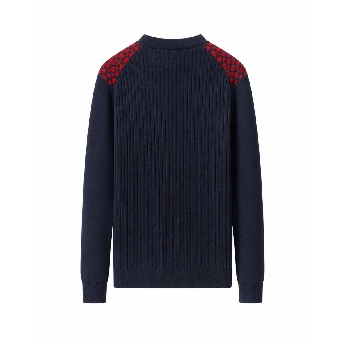Zanone | Fi-Wool-100%Wv-Fineness-12-Blue/brick var. VAR.BLUE/BRICK 